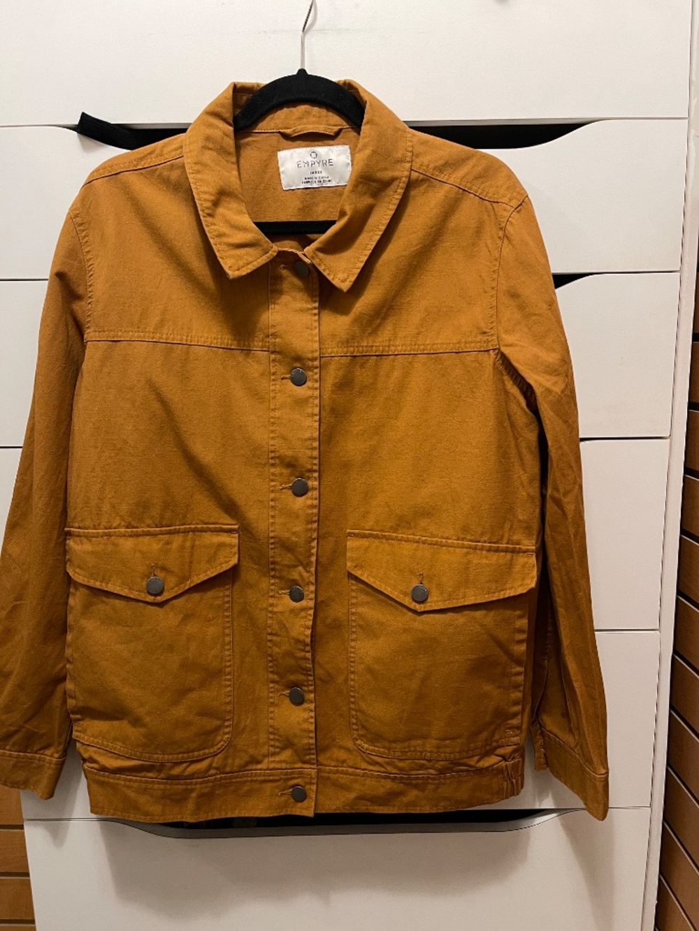 Empyre cotton ochre mustard utility style jacket women L